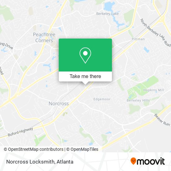 Norcross Locksmith map