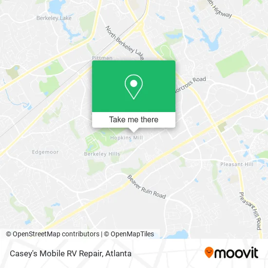 Mapa de Casey's Mobile RV Repair