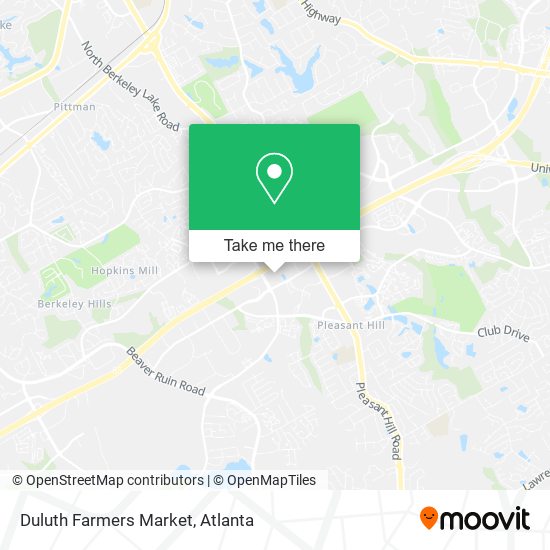 Duluth Farmers Market map