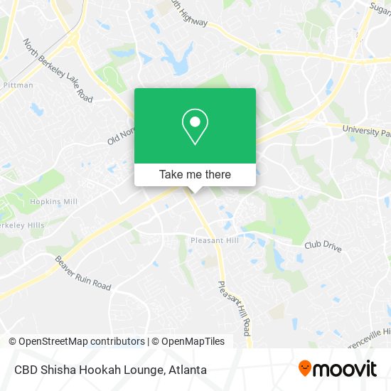 Mapa de CBD Shisha Hookah Lounge