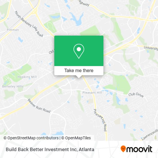 Mapa de Build Back Better Investment Inc