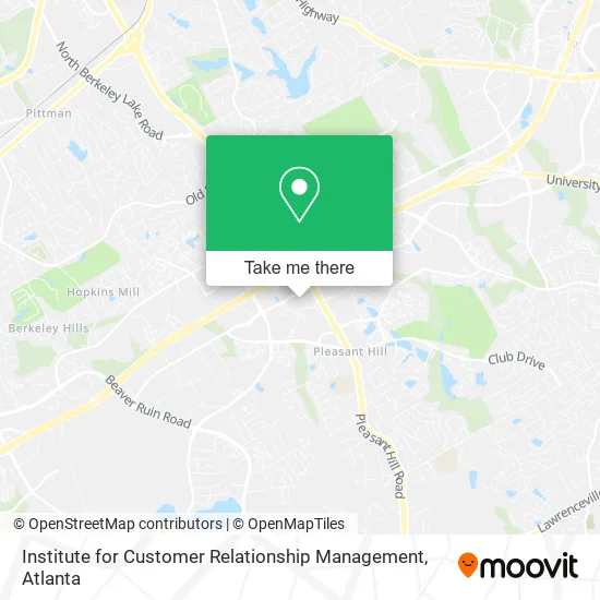 Institute for Customer Relationship Management map