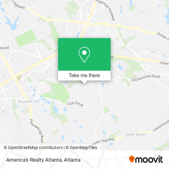 Mapa de America's Realty Atlanta