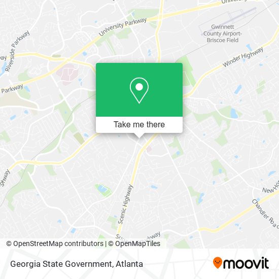 Georgia State Government map