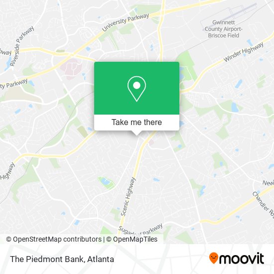 The Piedmont Bank map