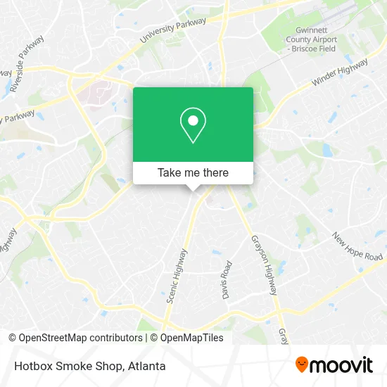 Hotbox Smoke Shop map