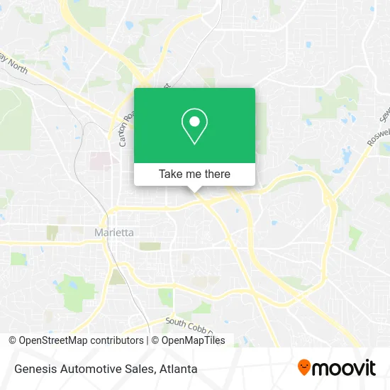 Genesis Automotive Sales map