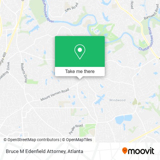 Bruce M Edenfield Attorney map