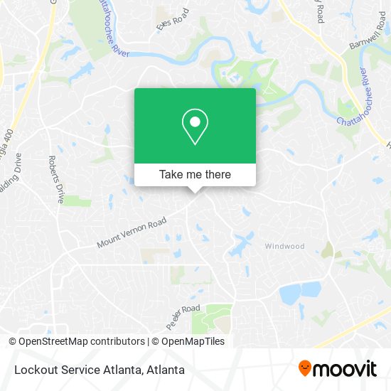 Lockout Service Atlanta map