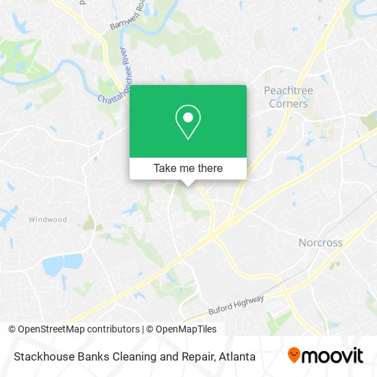 Stackhouse Banks Cleaning and Repair map