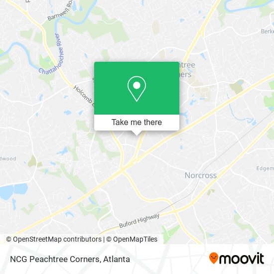 NCG Peachtree Corners map