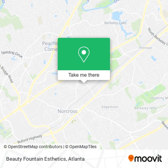 Beauty Fountain Esthetics map