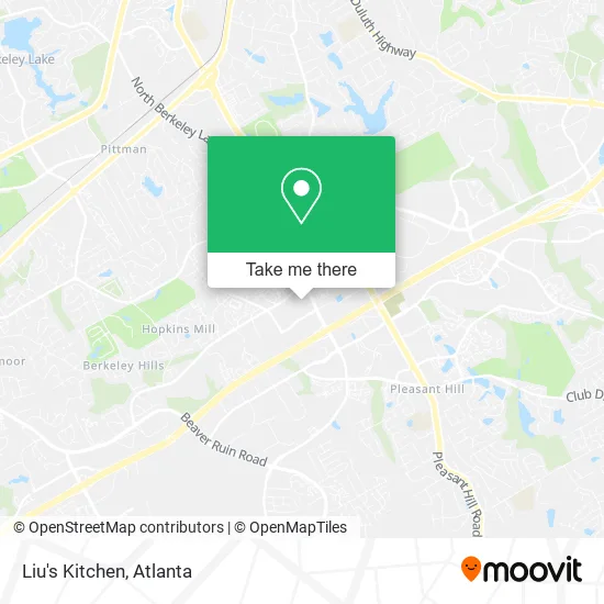 Liu's Kitchen map