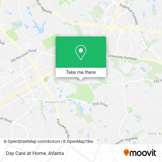 Day Care at Home map