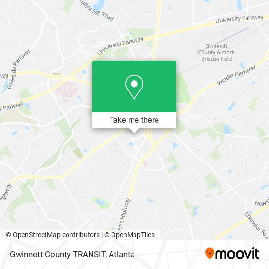 Gwinnett County TRANSIT map