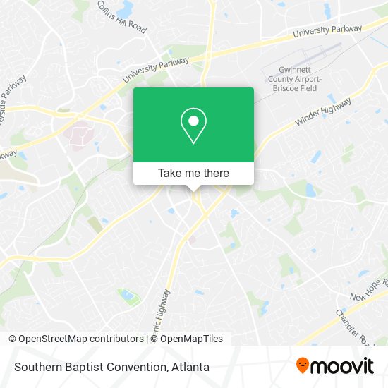 Mapa de Southern Baptist Convention