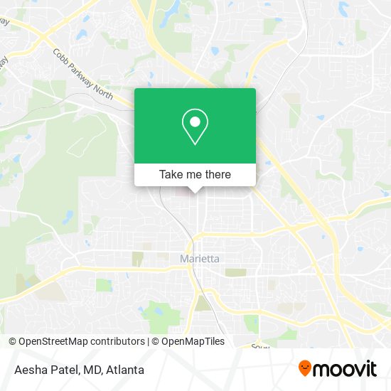 Mapa de Aesha Patel, MD