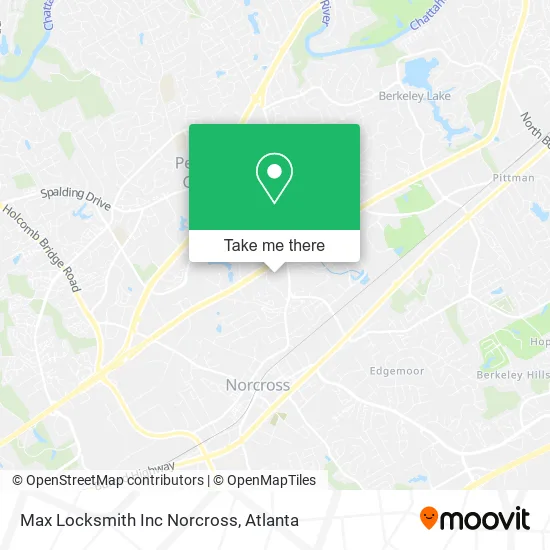Max Locksmith Inc Norcross map