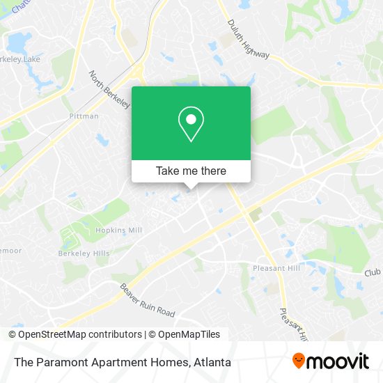 Mapa de The Paramont Apartment Homes