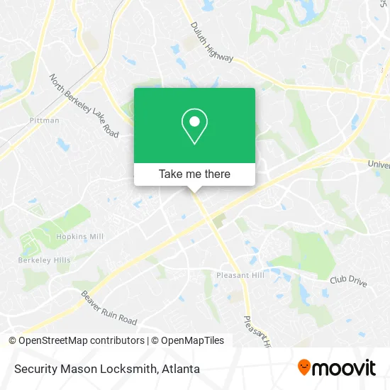 Security Mason Locksmith map
