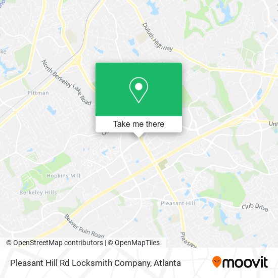 Mapa de Pleasant Hill Rd Locksmith Company