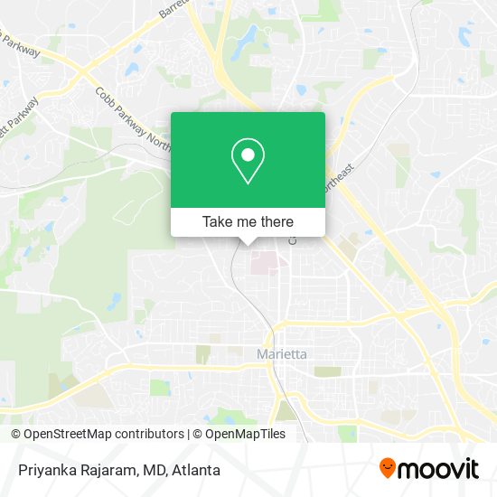 Mapa de Priyanka Rajaram, MD