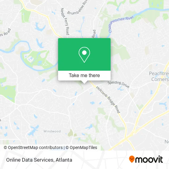 Online Data Services map