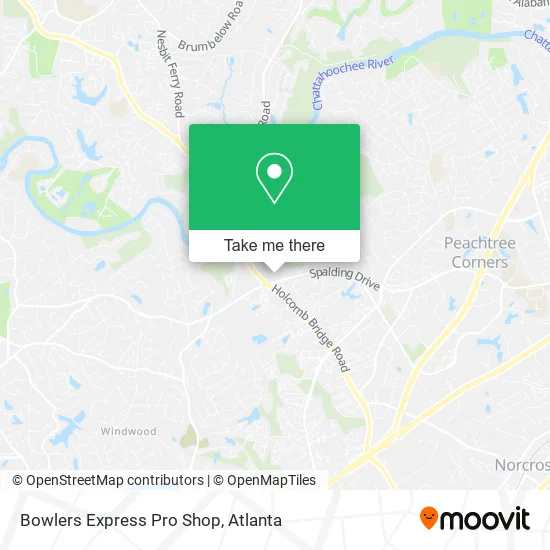 Bowlers Express Pro Shop map