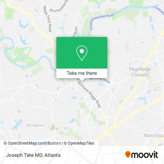 Joseph Tate MD map