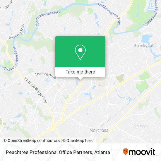 Mapa de Peachtree Professional Office Partners