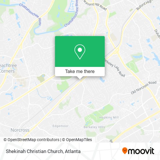 Mapa de Shekinah Christian Church