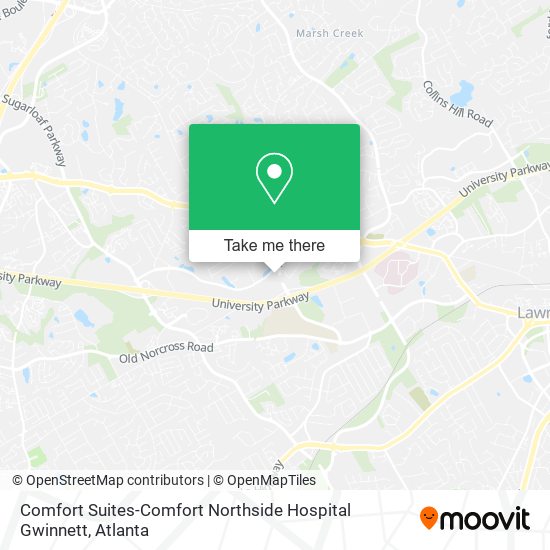 Mapa de Comfort Suites-Comfort Northside Hospital Gwinnett