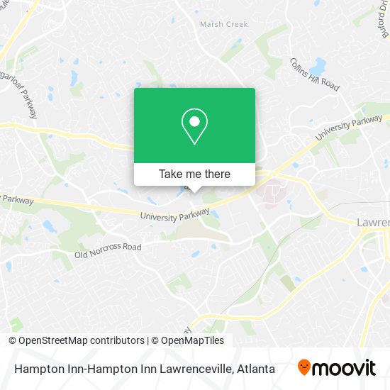 Mapa de Hampton Inn-Hampton Inn Lawrenceville