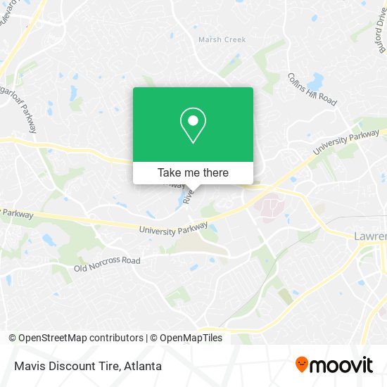 Mapa de Mavis Discount Tire