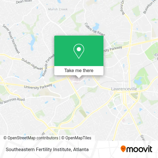 Southeastern Fertility Institute map