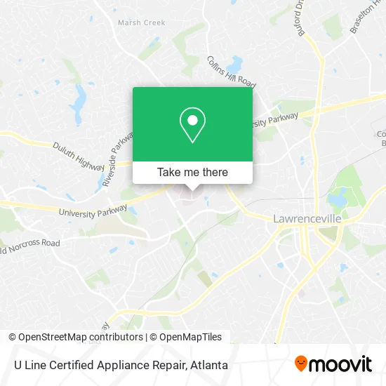 U Line Certified Appliance Repair map
