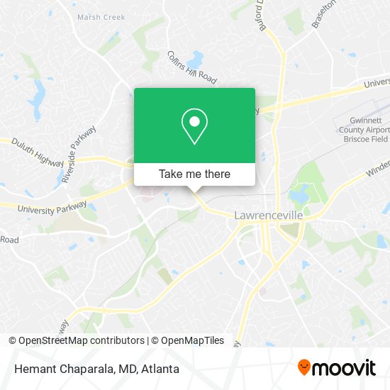 Hemant Chaparala, MD map