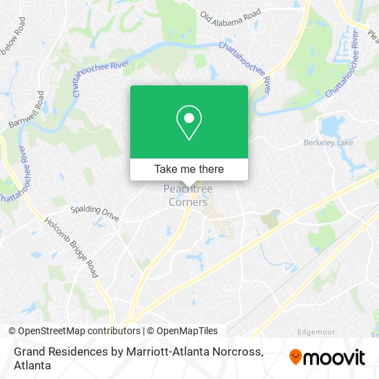 Mapa de Grand Residences by Marriott-Atlanta Norcross