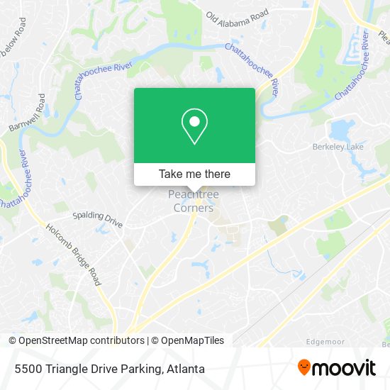 5500 Triangle Drive Parking map