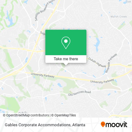 Gables Corporate Accommodations map