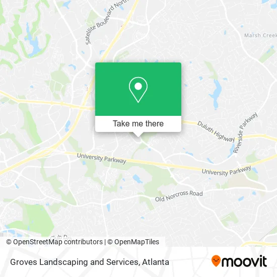 Groves Landscaping and Services map