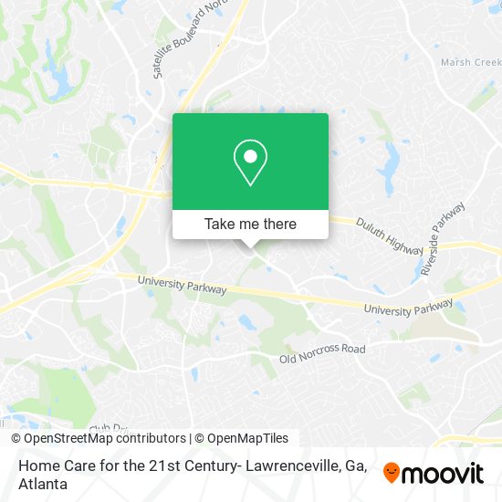 Mapa de Home Care for the 21st Century- Lawrenceville, Ga