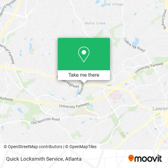Quick Locksmith Service map