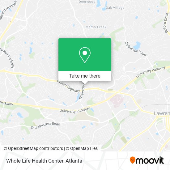 Mapa de Whole Life Health Center