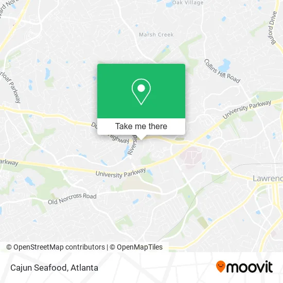 Cajun Seafood map