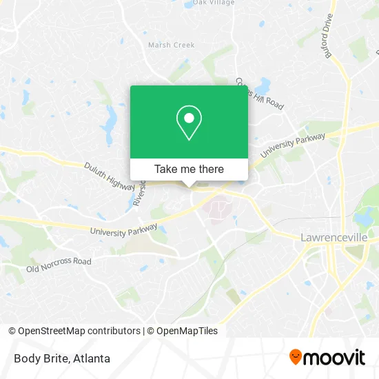 Body Brite map