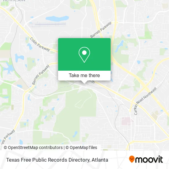 Texas Free Public Records Directory map