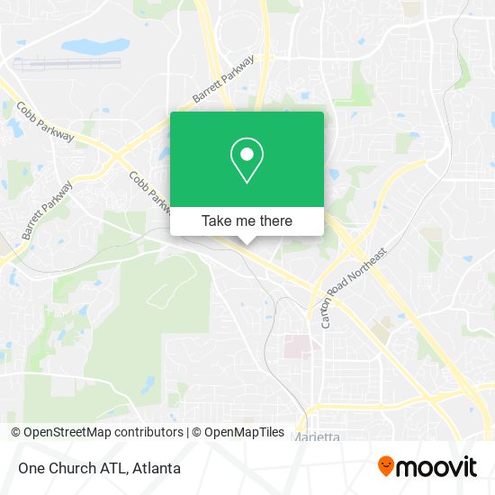 Mapa de One Church ATL