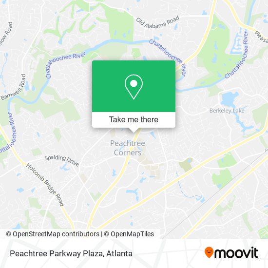 Mapa de Peachtree Parkway Plaza