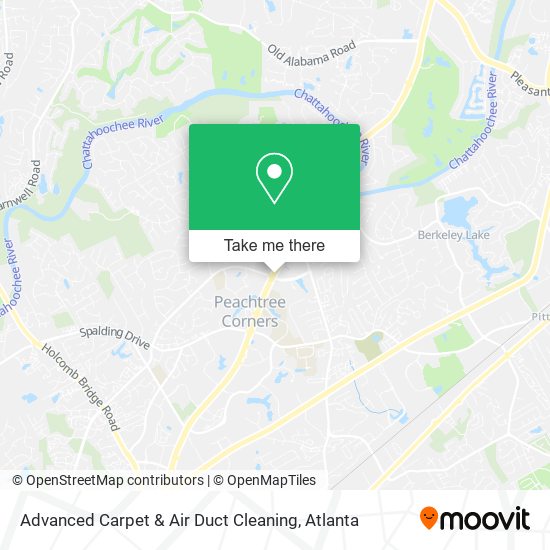 Advanced Carpet & Air Duct Cleaning map